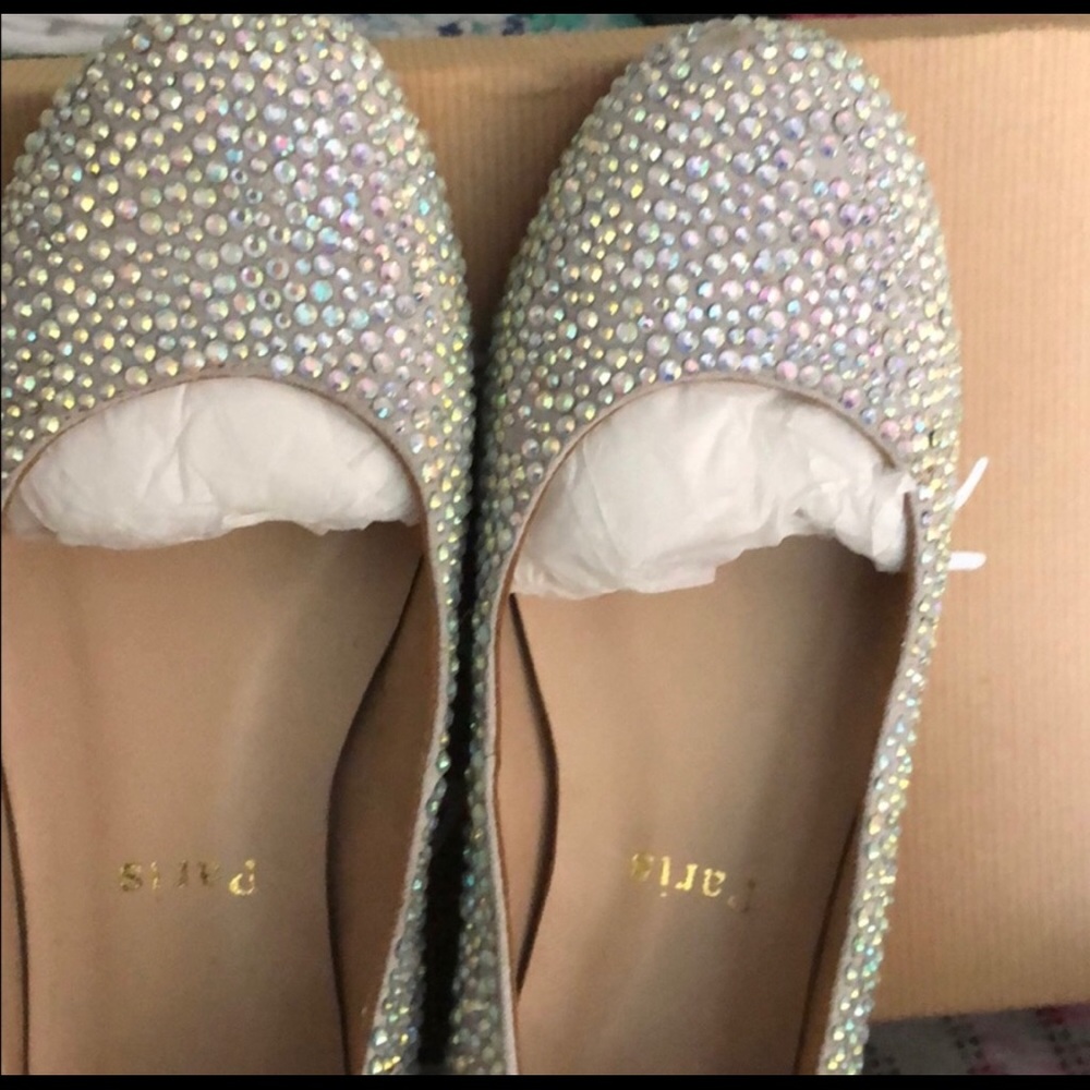 Sparkle personalized rhinestone shoes.